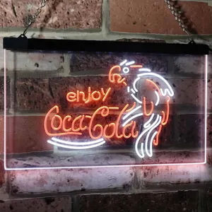 Coca-Cola Parrot Neon-Like LED Sign