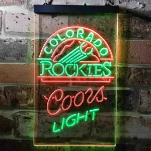 Colorado Rockets Coors Light Neon-Like LED Sign