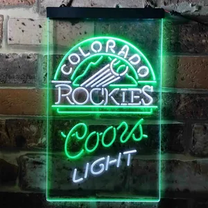 Colorado Rockets Coors Light Neon-Like LED Sign