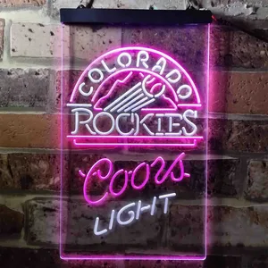 Colorado Rockets Coors Light Neon-Like LED Sign