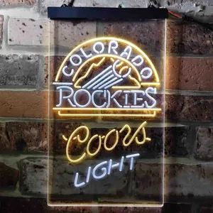 Colorado Rockets Coors Light Neon-Like LED Sign