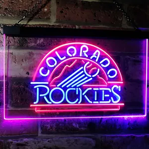 Colorado Rockies  Logo 1 Neon-Like LED Sign