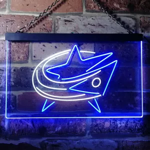 Columbus Blue Jackets Logo 1 Neon-Like LED Sign