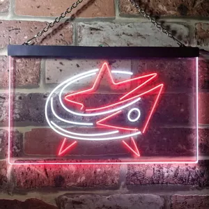 Columbus Blue Jackets Logo 1 Neon-Like LED Sign