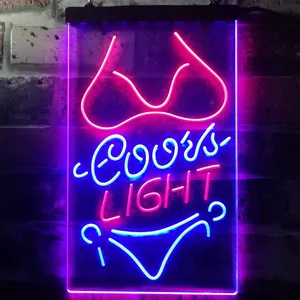 Coors Light Bikini Neon-Like LED Sign