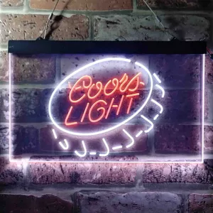 Coors Light Bottlecap Neon-Like LED Sign