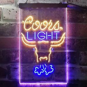 Coors Light Bull Neon-Like LED Sign
