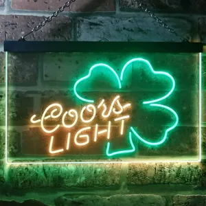 Coors Light Clover 2 Neon-Like LED Sign