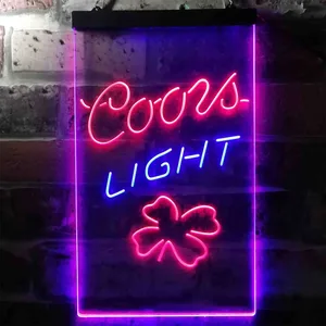 Coors Light Clover Leaf Neon-Like LED Sign