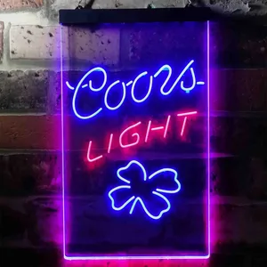 Coors Light Clover Leaf Neon-Like LED Sign