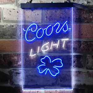 Coors Light Clover Leaf Neon-Like LED Sign
