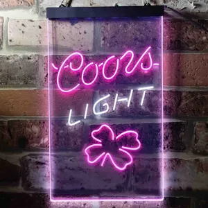 Coors Light Clover Leaf Neon-Like LED Sign