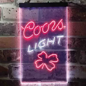 Coors Light Clover Leaf Neon-Like LED Sign