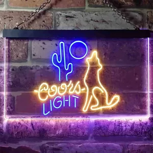 Coors Light Coyote Moon Neon-Like LED Sign