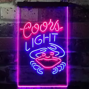 Coors Light Crabby Neon-Like LED Sign