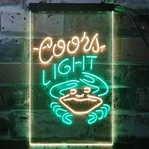 Coors Light Crabby Neon-Like LED Sign
