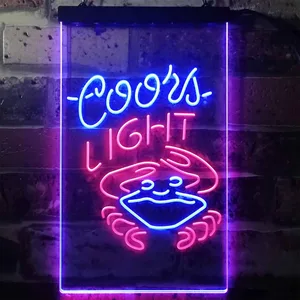 Coors Light Crabby Neon-Like LED Sign