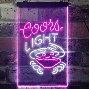 Coors Light Crabby Neon-Like LED Sign