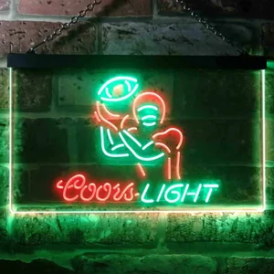 Coors Light Football Neon-Like LED Sign