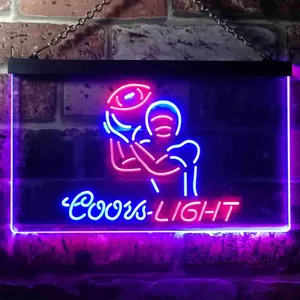 Coors Light Football Neon-Like LED Sign