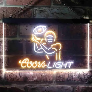 Coors Light Football Neon-Like LED Sign