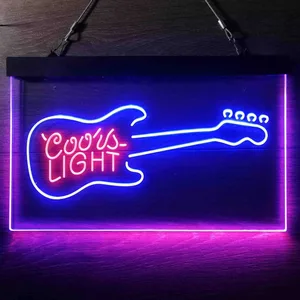 Coors Light Guitar Neon-Like LED Sign