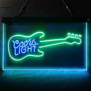 Coors Light Guitar Neon-Like LED Sign