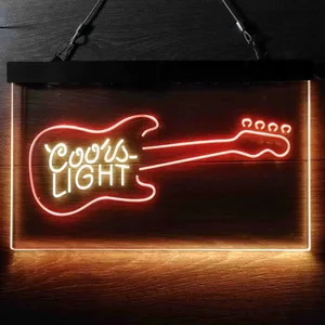 Coors Light Guitar Neon-Like LED Sign