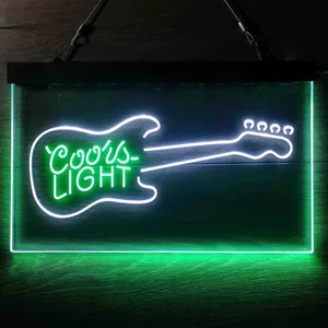 Coors Light Guitar Neon-Like LED Sign