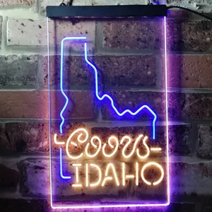 Coors Light - Idaho Map Neon-Like LED Sign