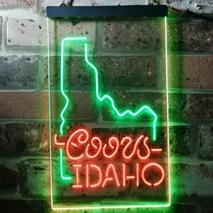 Coors Light - Idaho Map Neon-Like LED Sign