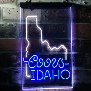 Coors Light - Idaho Map Neon-Like LED Sign
