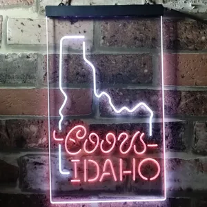 Coors Light - Idaho Map Neon-Like LED Sign