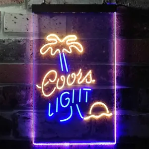 Coors Light Palm Tree Neon-Like LED Sign