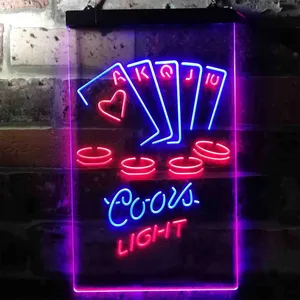 Coors Light Poker Ace Series Neon-Like LED Sign