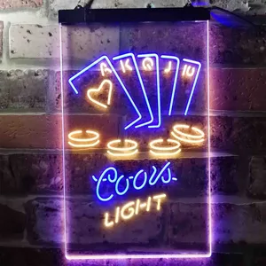 Coors Light Poker Ace Series Neon-Like LED Sign