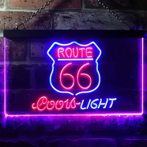 Coors Light Route 66 Neon-Like LED Sign