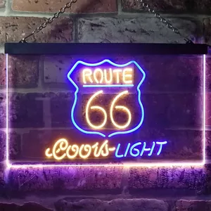 Coors Light Route 66 Neon-Like LED Sign