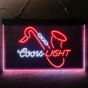 Coors Light Saxophone 2 Neon-Like LED Sign