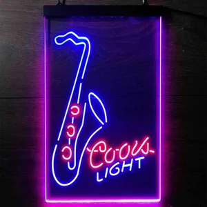 Coors Light Saxophone Neon-Like LED Sign