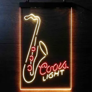 Coors Light Saxophone Neon-Like LED Sign
