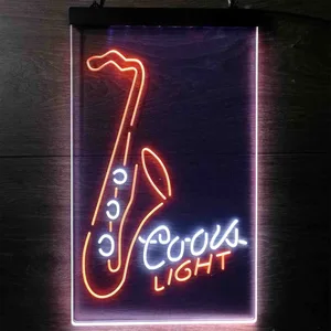 Coors Light Saxophone Neon-Like LED Sign