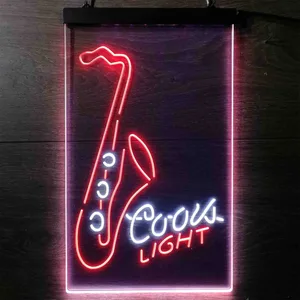 Coors Light Saxophone Neon-Like LED Sign