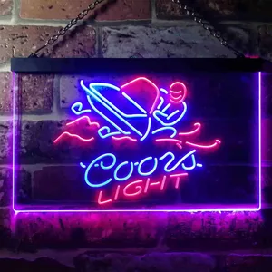 Coors Light Snowmobile Neon-Like LED Sign