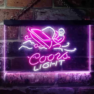 Coors Light Snowmobile Neon-Like LED Sign
