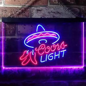 Coors Light Sumbrero Neon-Like LED Sign