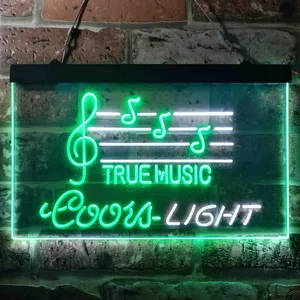 Coors Light - True Music Neon-Like LED Sign