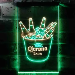 Corona Extra Ice Bucket Beer Neon-Like LED Sign