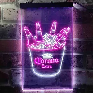 Corona Extra Ice Bucket Beer Neon-Like LED Sign