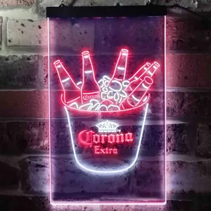 Corona Extra Ice Bucket Beer Neon-Like LED Sign